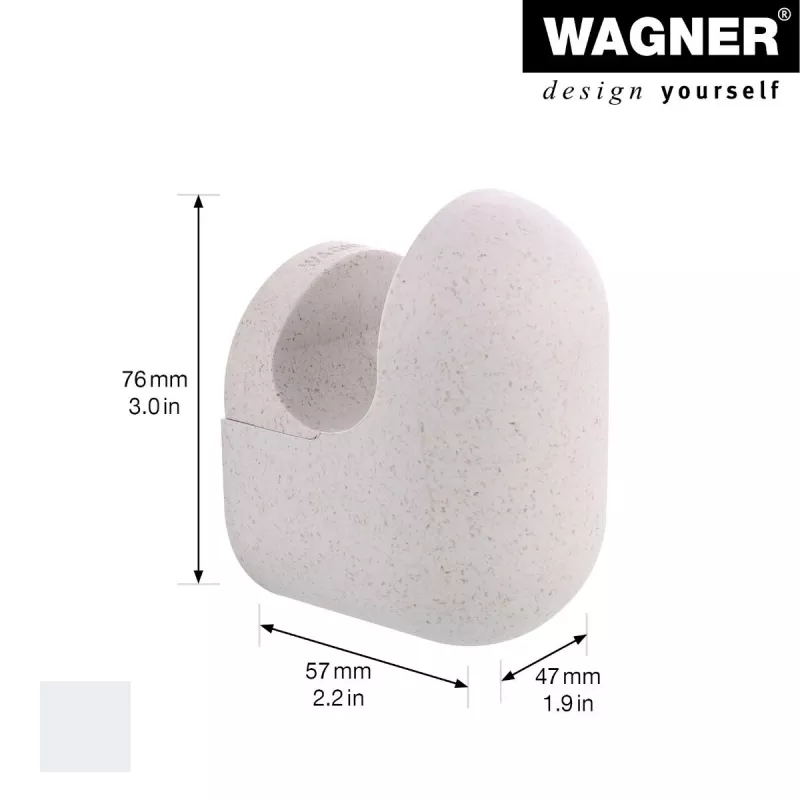 Wagner design yourself PILL kapstokhaak grijs 1 haak 17041421