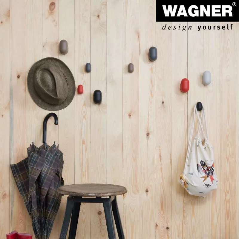 Wagner design yourself PILL kapstokhaak grijs 1 haak 17041421