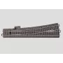 Märklin H0 C-rail slanke linkerwissel met bedding, 236,1 mm, handbediening, AC 24711