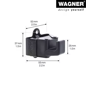 Wagner design yourself kapstokhaak WH 2098 enkele haak zwart 2 stuks (15209802)