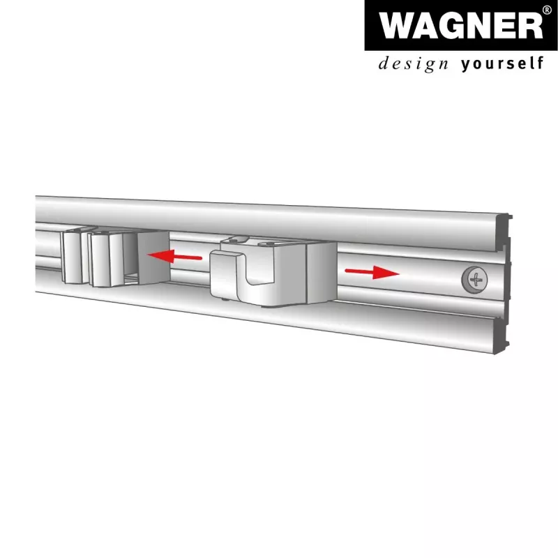 Wagner design yourself kapstokhaak WH 2098 enkele haak zwart 2 stuks (15209802)