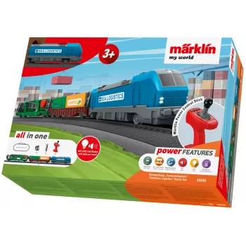 Märklin 29349 H0 startset containerlogistiek met diesellocomotief van de serie 232 en 3 containerplatwagens
