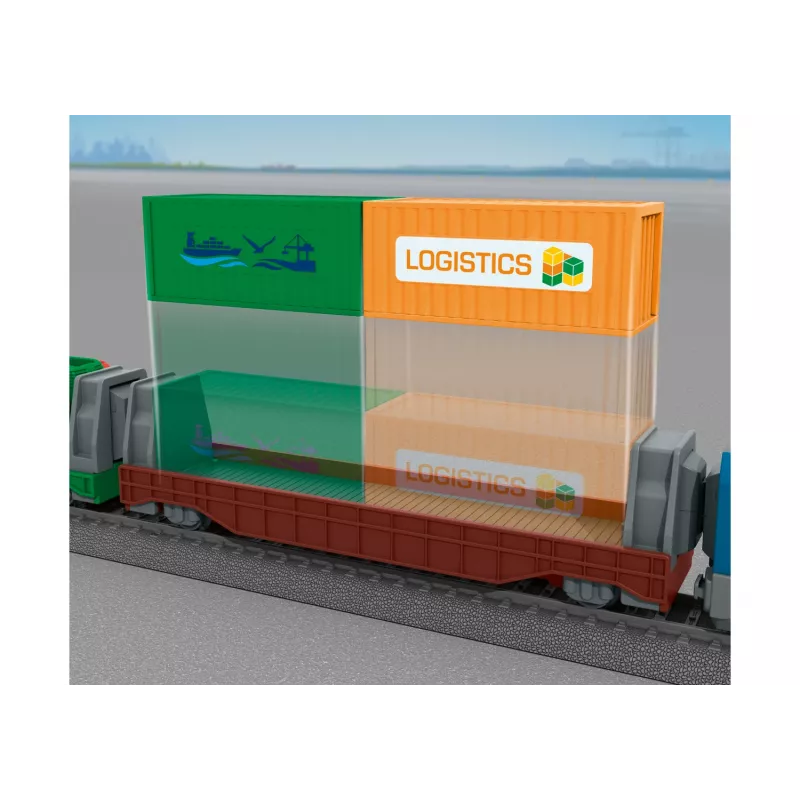 Märklin 29349 H0 startset Containerlogistiek met diesellocomotief serie 232 en 3 containerwagens