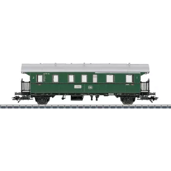 Märklin 4313 H0 sneltreinrijtuig Büm 234 2e klas DB tijdperk IV oceaanblauw/beige