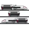 Märklin TGV Duplex H0 5-delige digitale treinset met Mobile Station 2, wit/zwart 029406