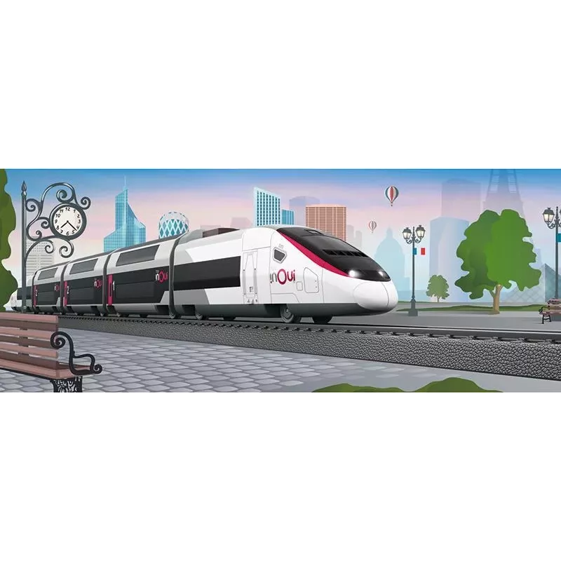 Märklin TGV Duplex H0 5-delige digitale treinset met Mobile Station 2, wit/zwart 029406