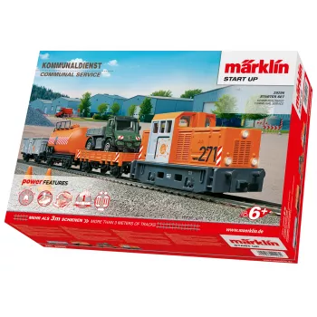 Märklin Start up 029296 H0 startset gemeentelijk bedrijf met diesellocomotief en 2 kiepwagens