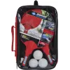 DONIC Schildkröt 788662 tafeltennisset - 2 rackets, 3 ballen, net - zwart/rood