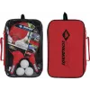 DONIC Schildkröt 788662 tafeltennisset - 2 rackets, 3 ballen, net - zwart/rood