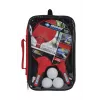 DONIC Schildkröt 788662 tafeltennisset - 2 rackets, 3 ballen, net - zwart/rood