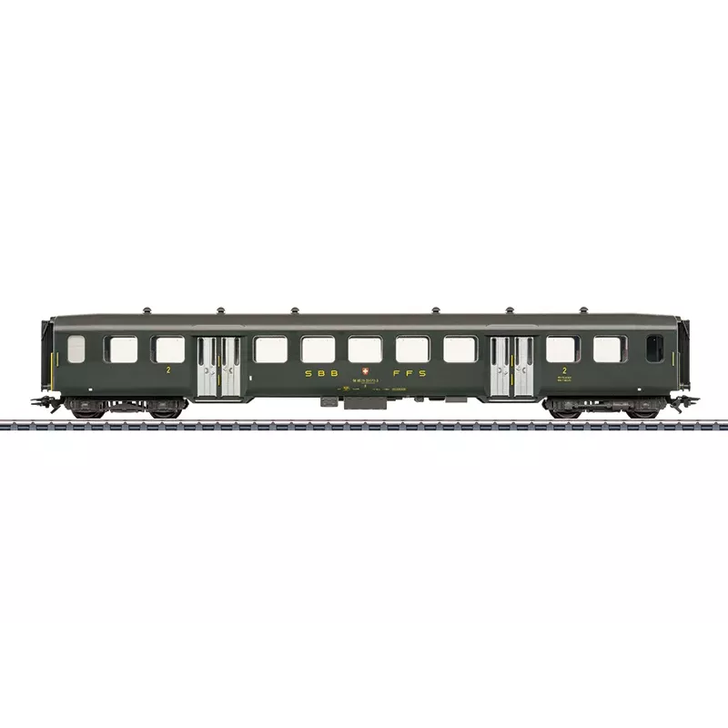 Märklin 043373 H0 SBB lichtstalen personenwagen 2e klas