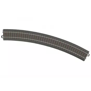 Märklin 24430 HO C-rails recht spoor 437,5 mm, nieuwzilveren rails, bruin ballastbed