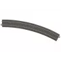 Märklin 24430 HO C-rails recht spoor 437,5 mm, nieuwzilveren rails, bruin ballastbed