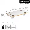 Wagner MM 1319 20131901 transportroller, tot 200 kg, wit