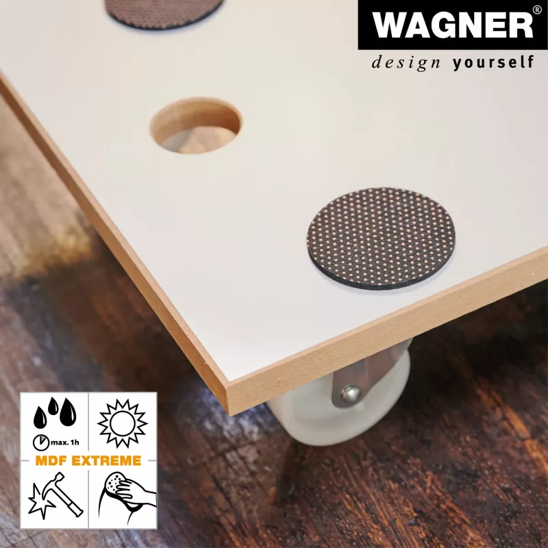 Wagner MM 1319 20131901 transportroller, tot 200 kg, wit