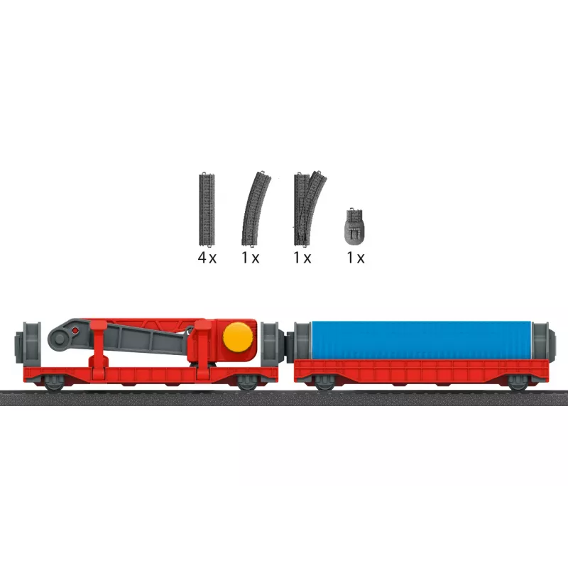 Märklin World 44347 H0 uitbreidingsset Laden met kraanwagen