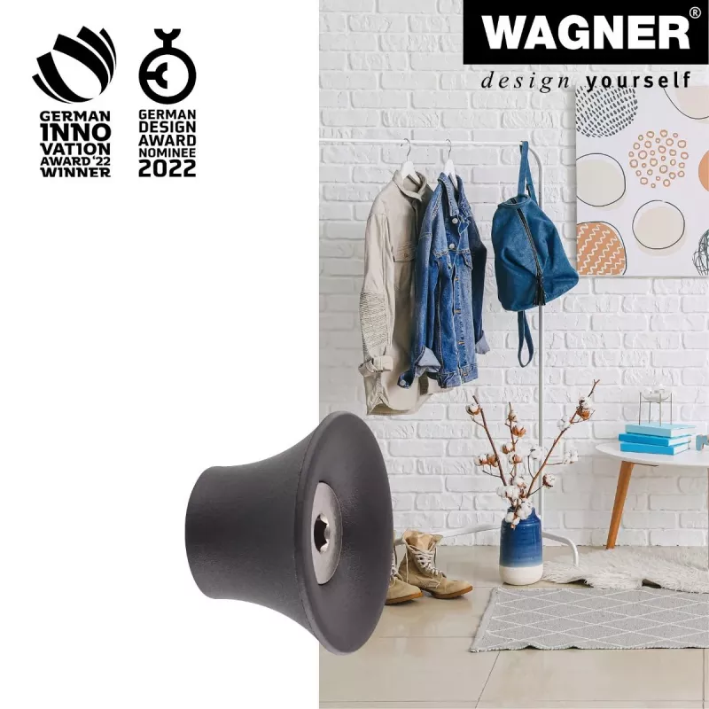 Wagner design yourself TULIP kapstokhaak GH 0301, 1 haak, zwart 17030121