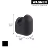 Wagner design yourself PILL kapstokhaak zwart 1 stuk (WH 0401) 17040121
