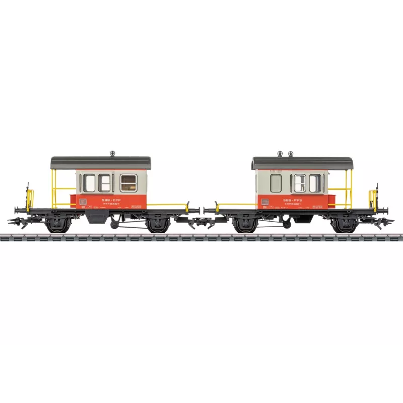 Märklin 46850 H0 SBB Sputnik schuifwandwagenset, 2 wagens