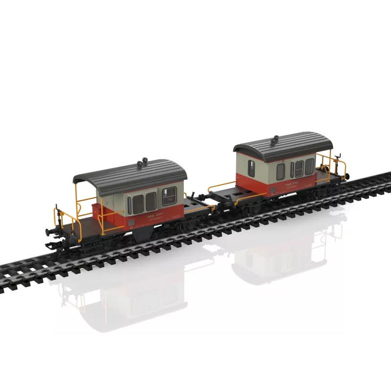 Märklin 46850 H0 SBB Sputnik schuifwandwagenset, 2 wagens