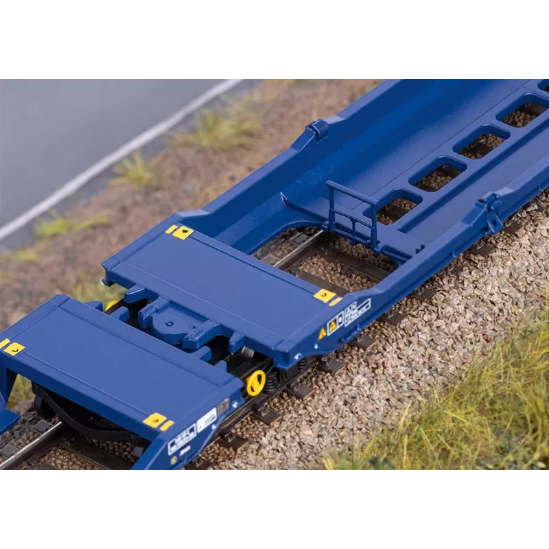Märklin 47474 Sdggmrss dubbele-taschenwagen H0 schaal 1:87 kobaltblauw 393 mm