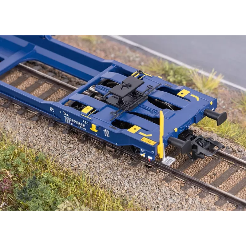 Märklin 47474 Sdggmrss dubbele-taschenwagen H0 schaal 1:87 kobaltblauw 393 mm