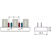 SIEMENS 5ST36760 pen-verzamelrail 10mm² 1P+N 12 modules, 6 AFDD + 6 componenten