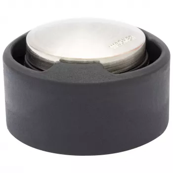 Wagner design yourself EH 5171 deurstopper, zinkdrukgietsel met rubberbuffer, Ø 5 cm, matnikkel/zwart 15517111