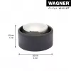 Wagner design yourself EH 5171 deurstopper, zinkdrukgietsel met rubberbuffer, Ø 5 cm, matnikkel/zwart 15517111