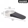 Wagner Design Yourself EH 5116 deurstopper, zinkdrukgietsel met rubberbuffer, Ø 50 mm, matnikkel 15511611