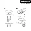 Wagner Design Yourself EH 5116 deurstopper, zinkdrukgietsel met rubberbuffer, Ø 50 mm, matnikkel 15511611