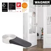 Wagner Design Yourself EH 5116 deurstopper, zinkdrukgietsel met rubberbuffer, Ø 50 mm, matnikkel 15511611