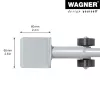 Wagner design yourself MM 4121 Meubelverplaatser, zilver, 38 cm (20412101)
