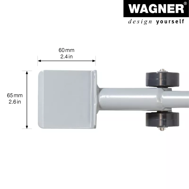 Wagner design yourself MM 4121 Meubelverplaatser, zilver, 38 cm (20412101)
