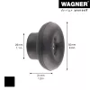 Wagner Design Yourself DOT kapstokhaak GH 0202, 1 haak, zwart 17020221