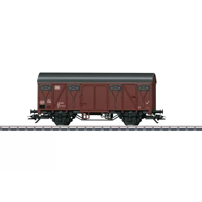 Märklin 44500 H0 gesloten goederenwagen met remmersplatform, DB, tijdperk IV