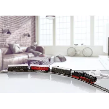 Märklin 81874 Z spoor stoomgoederentrein startset - BR 89.0, tijdperk III, 3 wagens, ovaal spoor, analoog DC 081874
