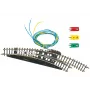 Märklin Z-schaal elektromagnetische boogwissel rechts - zwart/geel (8569)