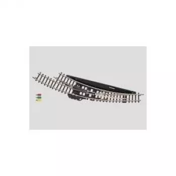 Märklin Z-schaal elektromagnetische boogwissel rechts - zwart/geel (8569)