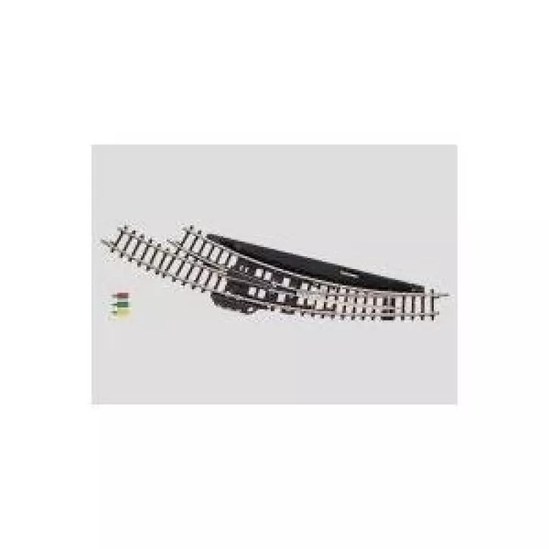 Märklin Z-schaal elektromagnetische boogwissel rechts - zwart/geel (8569)