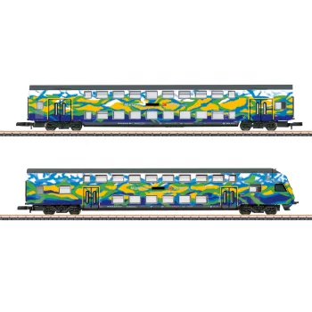 Märklin 87307 Z dubbeldekswagen-set Touristik 2 DB AG (1:220, 2 wagens)
