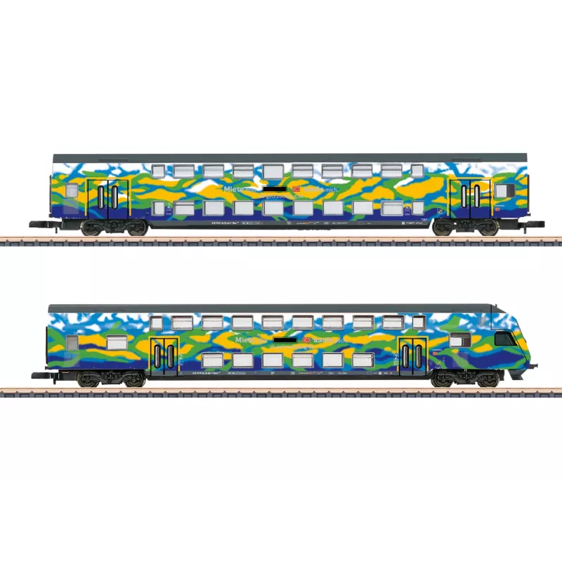 Märklin 87307 Z dubbeldekswagen-set Touristik 2 DB AG (1:220, 2 wagens)
