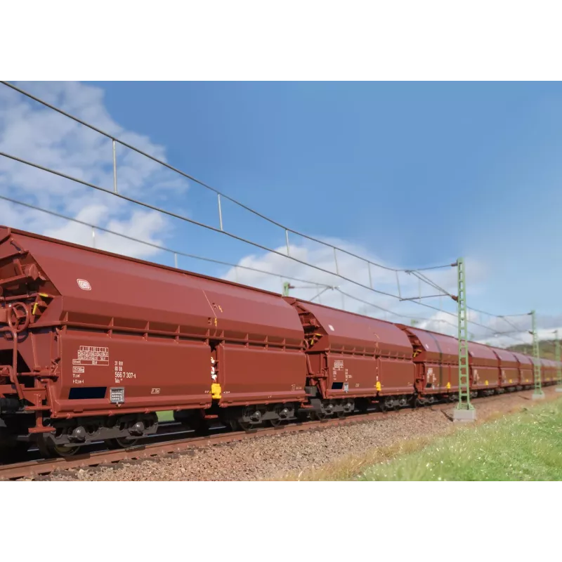 Märklin 000730 H0 24-delige set schuifdakwagens Tals 968 DB tijdperk IV AC