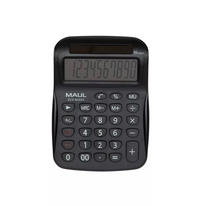MAUL ECO MJ 555 tafelrekenmachine wit 12-cijferig dual power 7263502