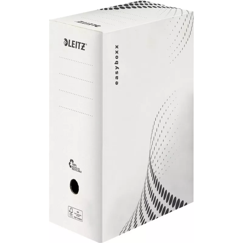 LEITZ easyboxx archiefbox wit 150 mm binnenbreedte, 25-pack, recycling golfkarton