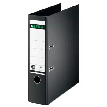 LEITZ kartonnen hefboomsordner, 180°, A4, 80 mm, zwart 1007-00-95