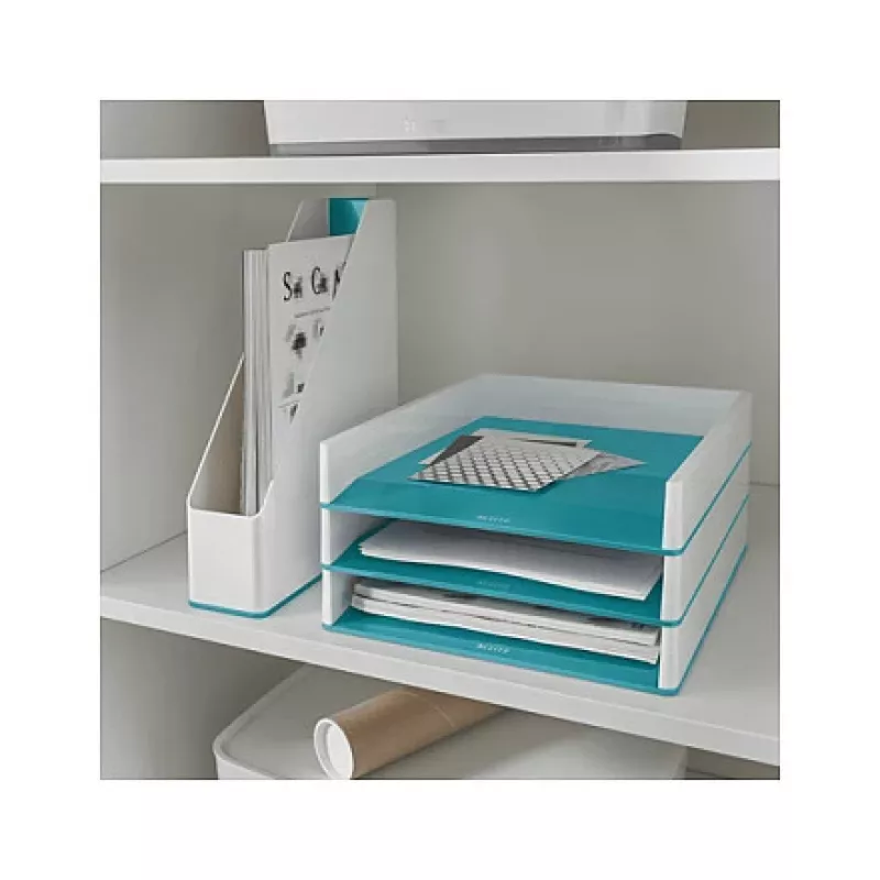 LEITZ WOW Duo Colour briefbak A4 ijsblauw/wit 5361-10-51