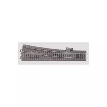 Märklin H0 C-rail (met bedding) 24712 wissel, slank, rechts 236,1 mm (24712)