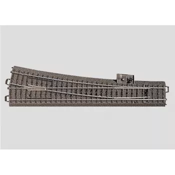 Märklin H0 C-rail (met bedding) 24712 wissel, slank, rechts 236,1 mm (24712)