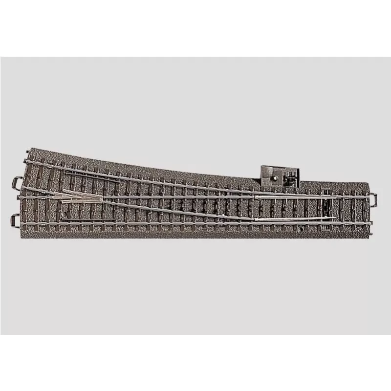 Märklin H0 C-rail (met bedding) 24712 wissel, slank, rechts 236,1 mm (24712)